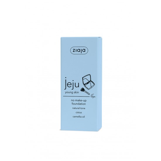 jeju blue line - ziaja - cosmetics - Jeju no make up foundation natural tone 30ml COSMETICS
